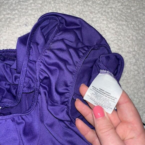 Nike Dri-fit Womens Running Shorts Royal Purple White Size Small - Picture 10 of 11